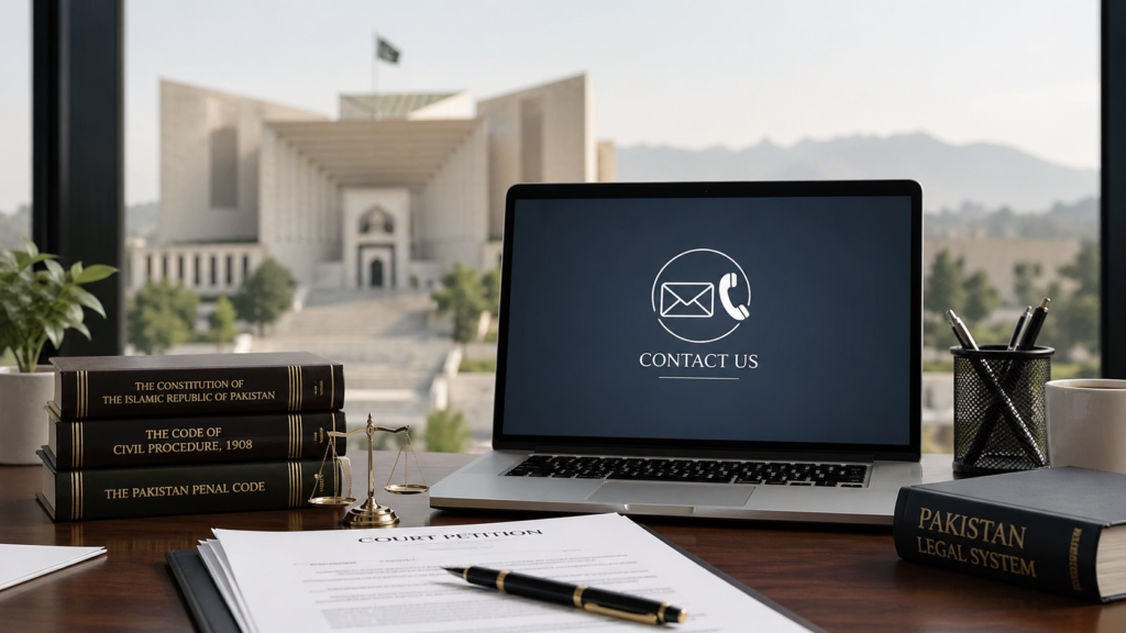 Contact Qanooni Dastak for legal awareness in Pakistan