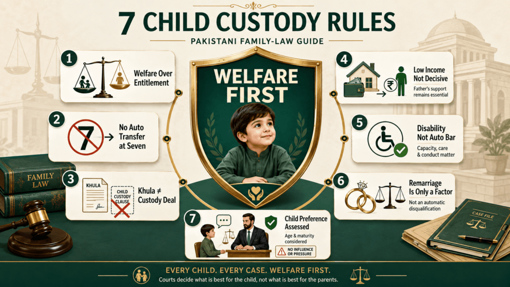 7 Child Custody Rules Every Parent Should Know Seven legal rules for Custody of Minor in Pakistan