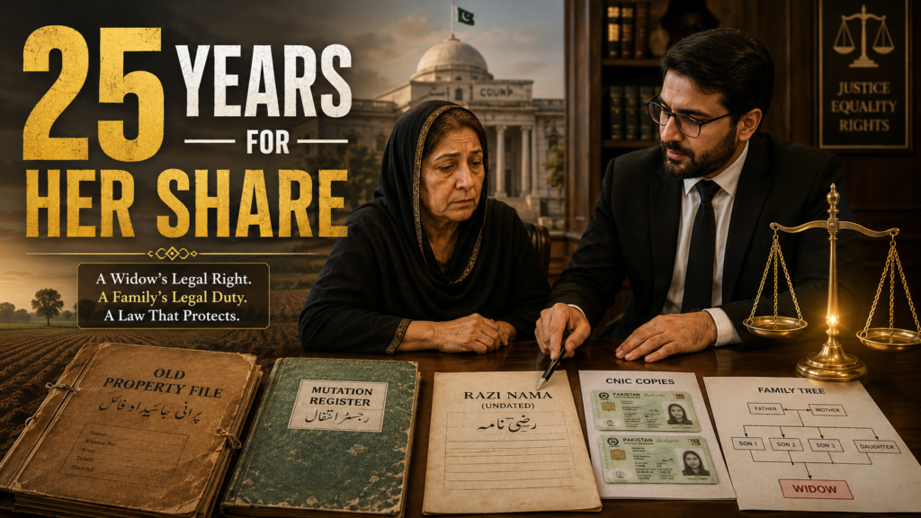 Inheritance Widow Case Against Fake Gift Mutation Inheritance case of widow against fake gift mutation in Pakistan