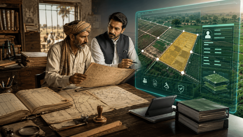 Digital cadaster and parcel identification under Punjab land law 2026 Digital cadastral map under Punjab Land Revenue Ordinance 2026