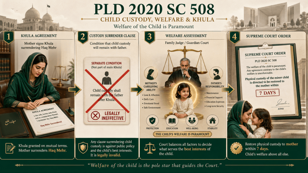 Supreme Court Custody Judgment PLD 2020 SC 508 PLD 2020 SC 508 judgment on Custody of Minor in Pakistan