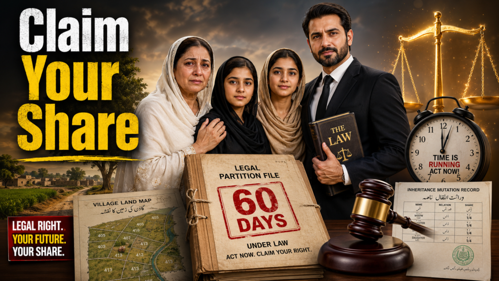 punjab land revenue partition 60 days for legal heirs