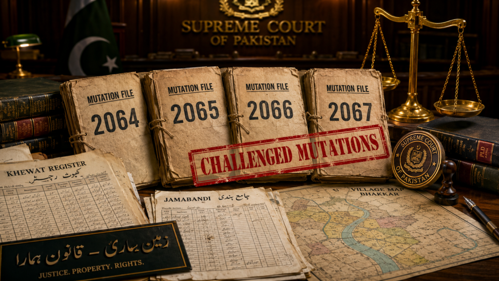 1994 revenue mutations in Shamilat land law in Pakistan
