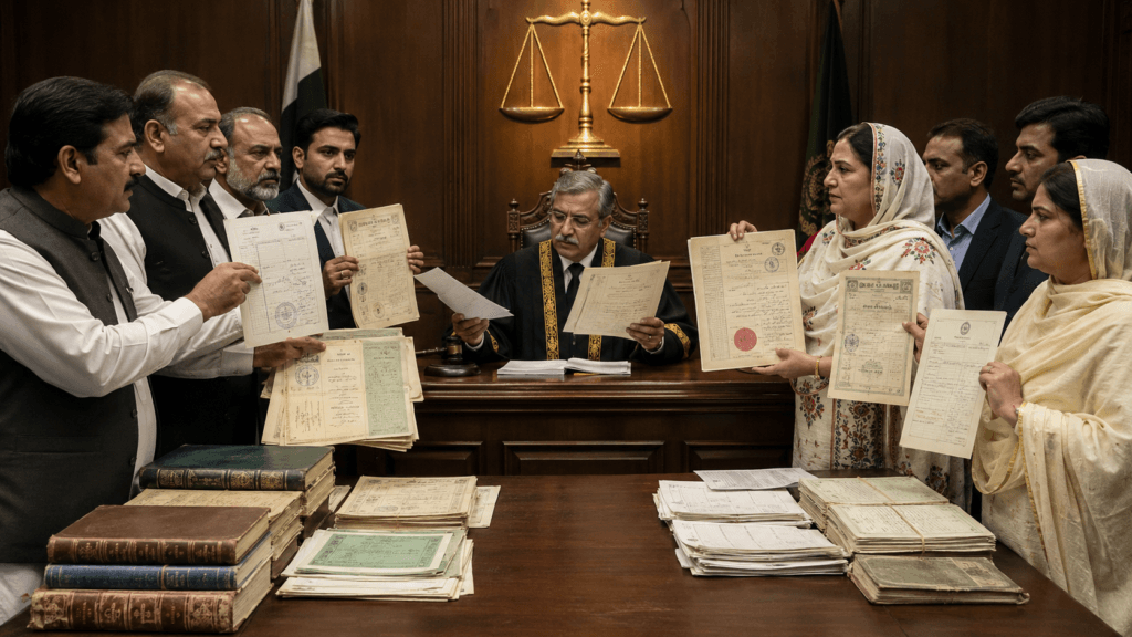 Parties’ arguments in 2024 SCMR 1233 Arguments over an allegedly forged general power of attorney