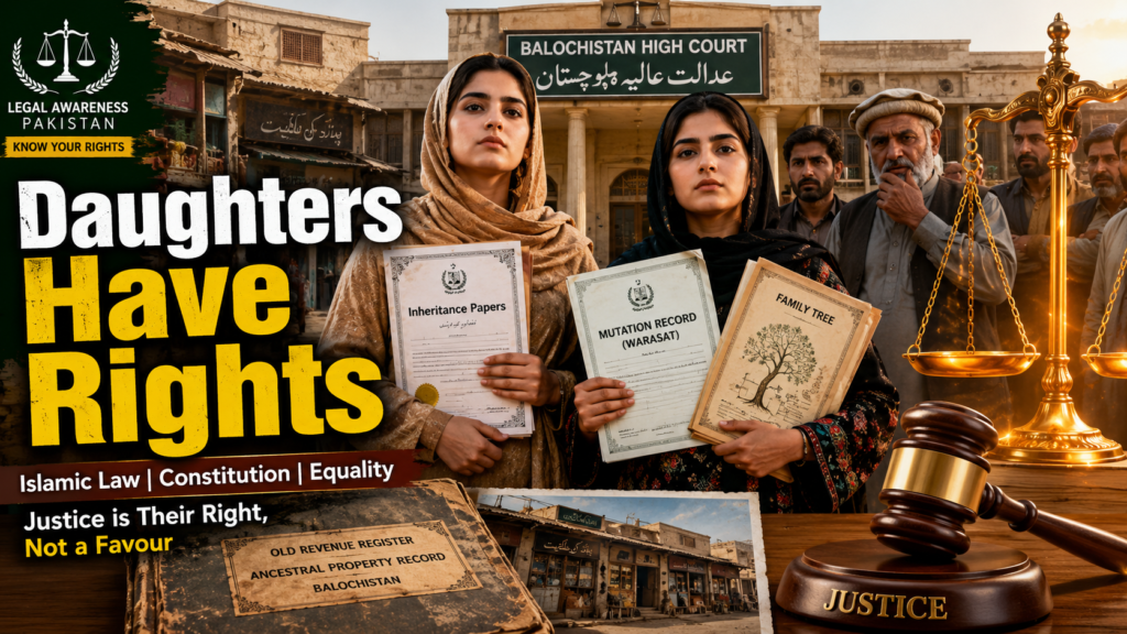 Female Rights and Daughters’ Property Share in Pakistan female rights in Pakistan daughters inheritance property share