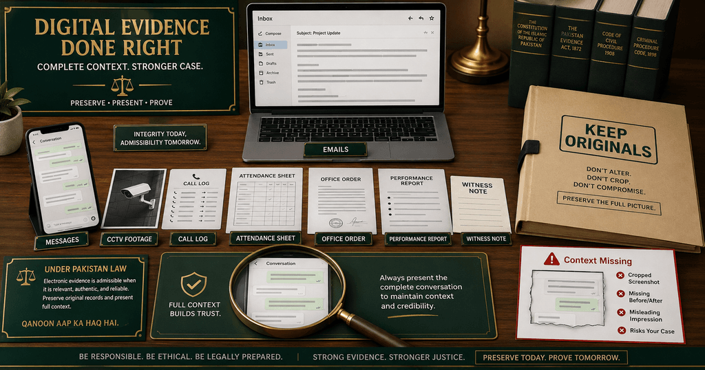 Workplace Harassment Evidence Checklist Pakistan Workplace harassment evidence preservation checklist Pakistan