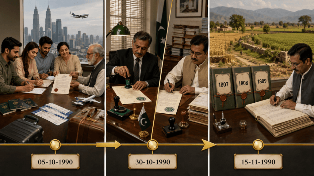 1990 power of attorney and mutation timeline Timeline of General Power of Attorney in Pakistan and 1990 property mutations
