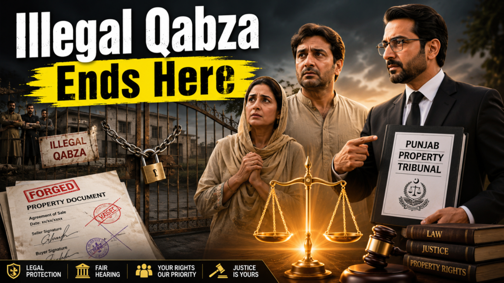 Illegal possession under punjab protection of ownership of immovable property