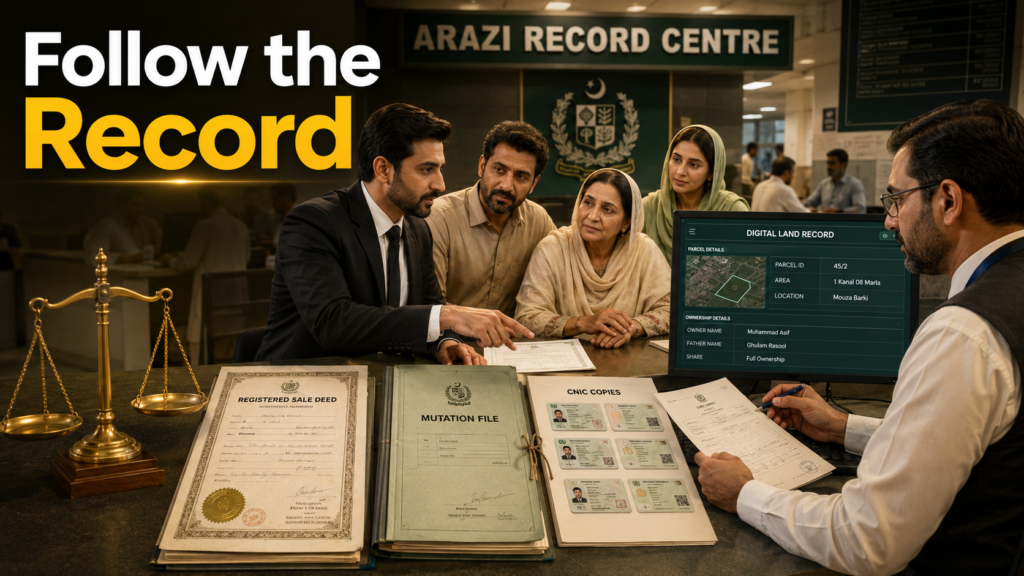 punjab land revenue mutation Arazi Record Centre