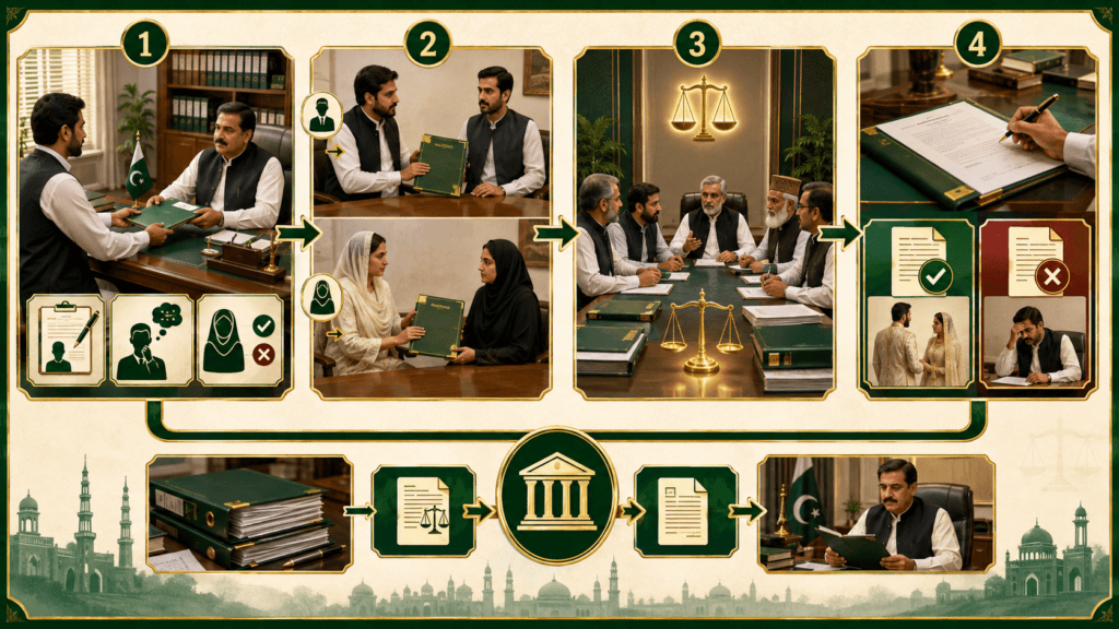 Second Marriage Arbitration Council Procedure Arbitration Council permission process under Second Marriage Law in Pakistan