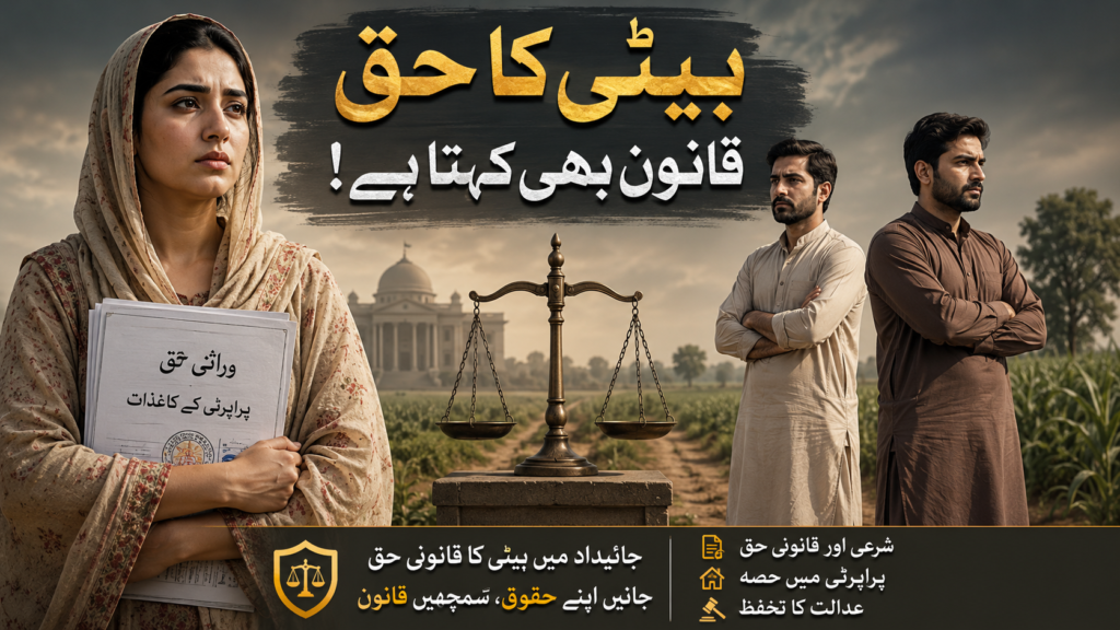 Brother adverse possession against sister inheritance Pakistan