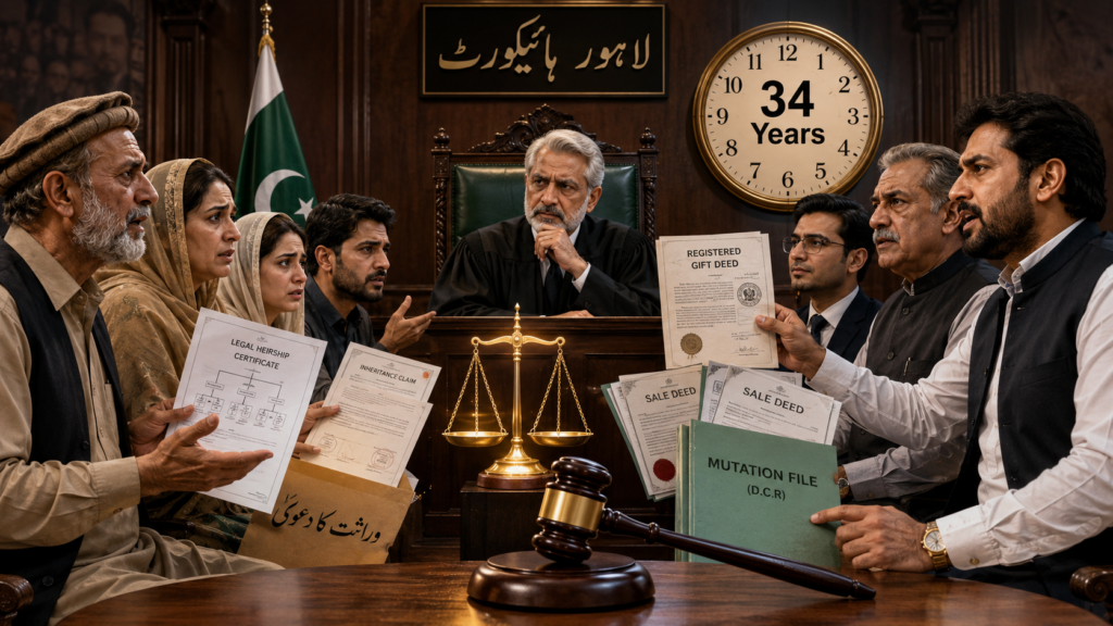 Gift Deed Law in Pakistan court arguments on inheritance and limitation