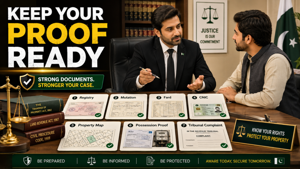 Documents required for punjab protection of ownership of immovable property complaint