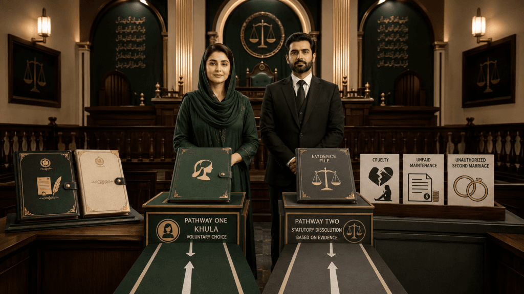 Khula vs Dissolution of Muslim Marriage in Pakistan Difference between Khula and statutory dissolution under Pakistani family law