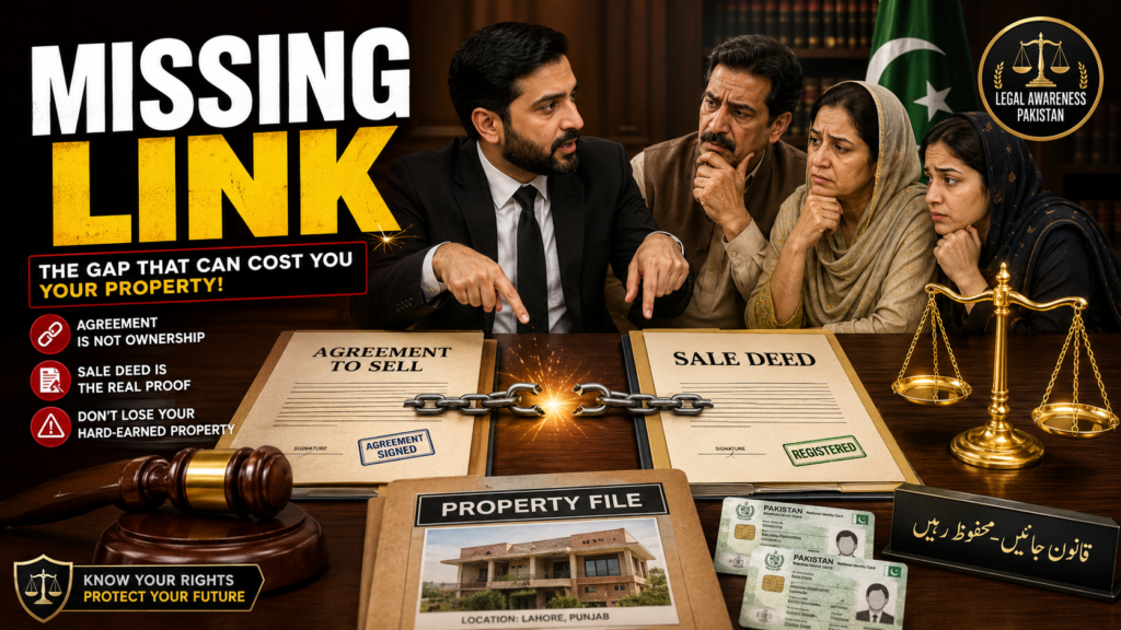 Property law dispute where agreement to sell had no link with later sale deed