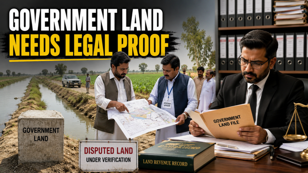 Government land dispute and illegal possession of property in Pakistan