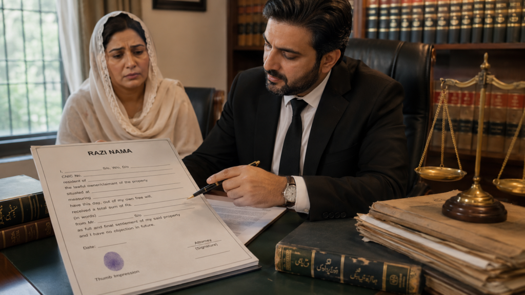 Doubtful Razi Nama in Widow Property Case Doubtful Razi Nama used against widow inheritance claim
