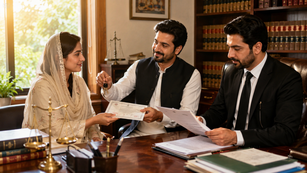 proper documentation gift for wife pakistan