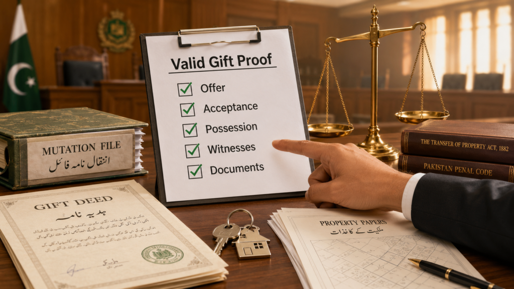 valid gift in Pakistan proof checklist