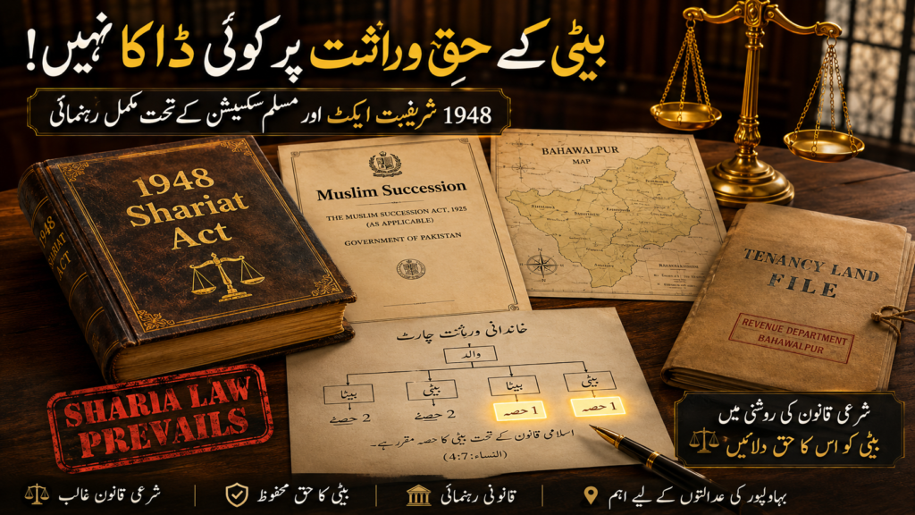 1948 Shariat Act protecting women inheritance rights in Pakistan