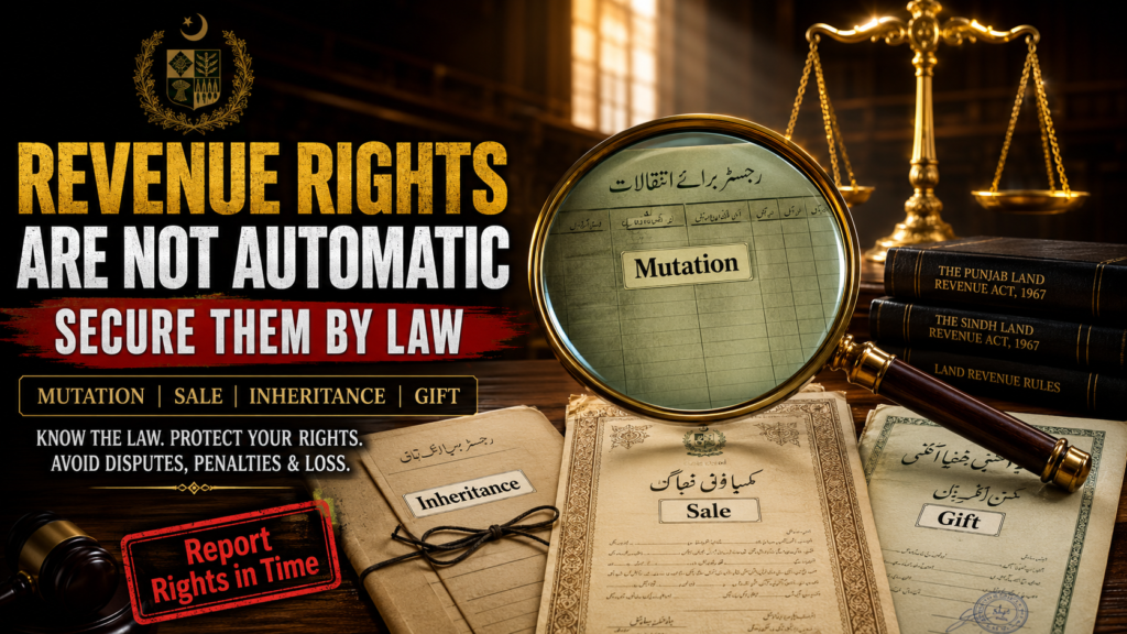 Mutation Reporting After Land Transfer in Punjab Mutation law in Punjab under new revenue ordinance