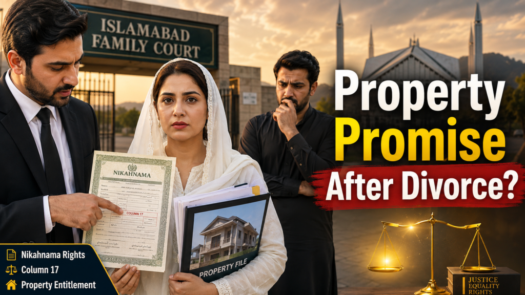 wife's right on husband's property after divorce in the Islamabad High Court case