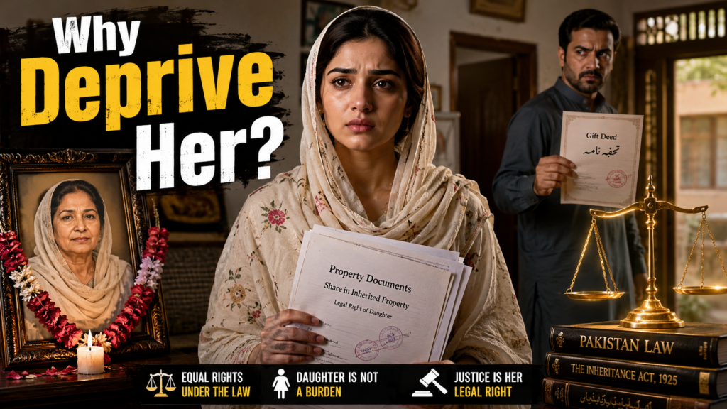 Unnatural gift to stranger under Property Law in Pakistan Property Law in Pakistan unnatural gift to stranger legal heir case