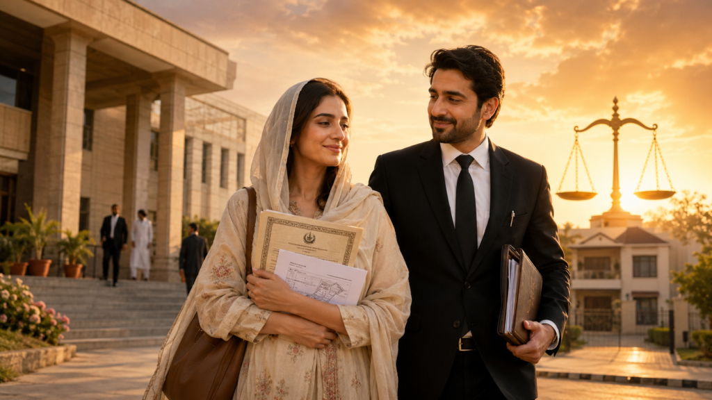 wife's right on husband's property after divorce protected through Nikahnama