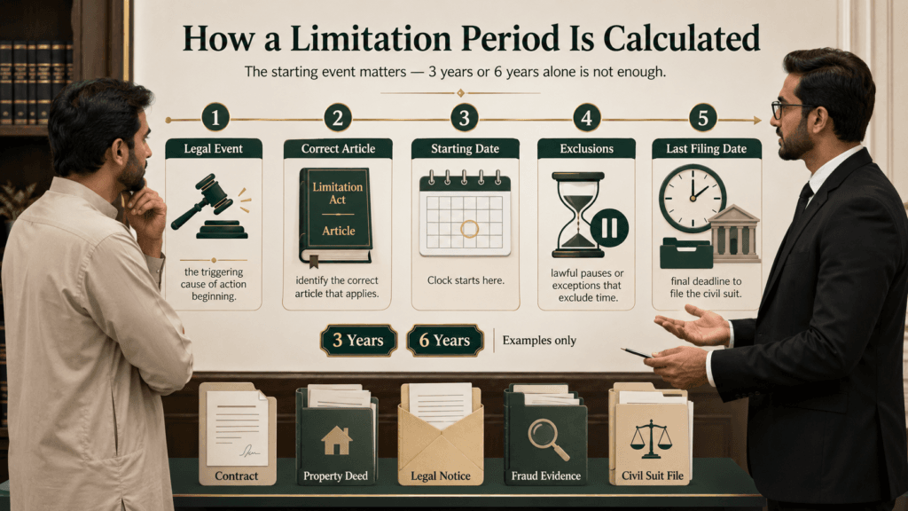 How to Calculate Limitation Period in Pakistan How to calculate limitation period under Limitation Act in Pakistan