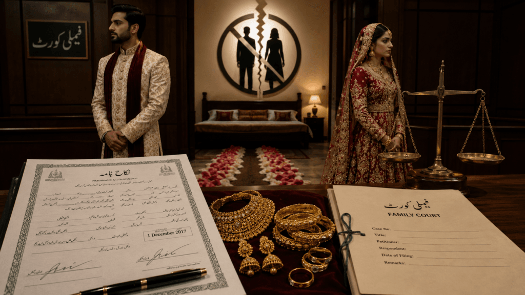 Nikah with 15 tolas prompt dower where rukhsati did not take place