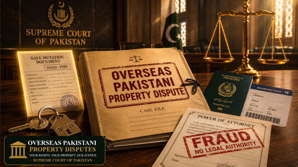 overseas Pakistani property dispute Supreme Court judgment Pakistan