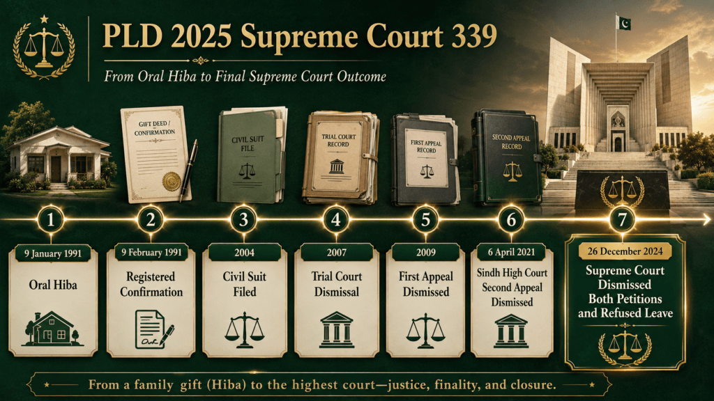PLD 2025 SC 339 gift to wife case timeline from 1991 to 2024
