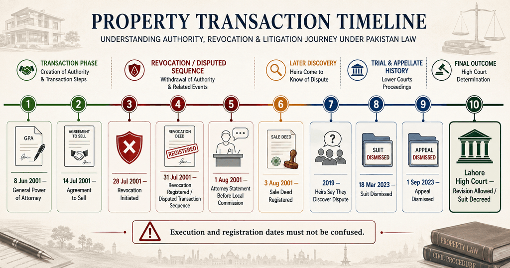Property Law timeline of GPA revocation and disputed sale in 2026 CLC 283