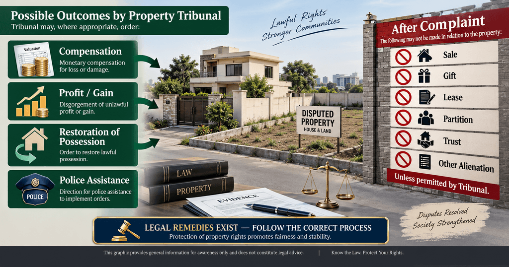 Property Restoration Compensation and Alienation Rules Punjab Protection of Ownership of Immovable Property remedies and alienation restriction