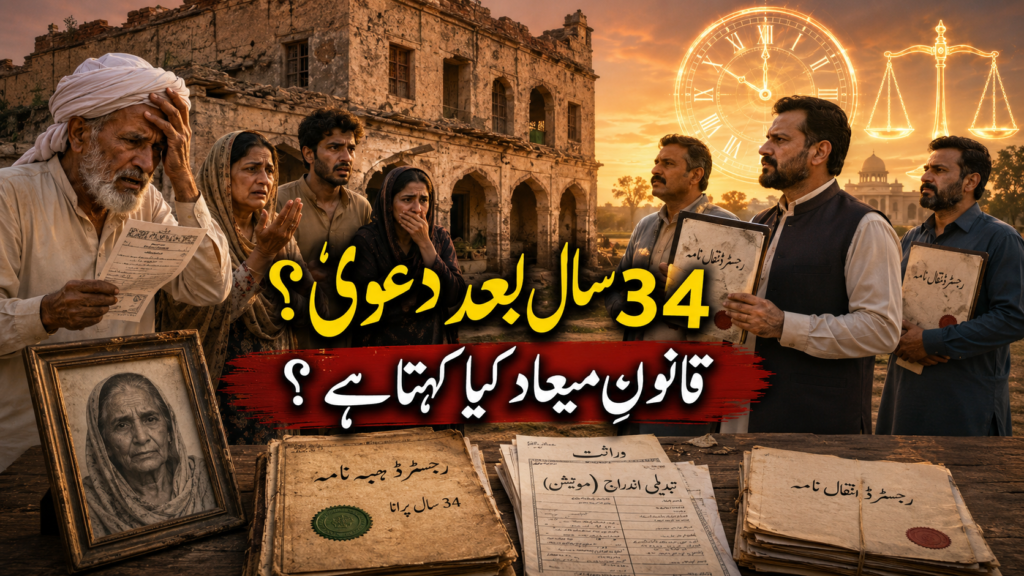 Limitation Act in Pakistan explained through a 34-year-old property and gift deed dispute