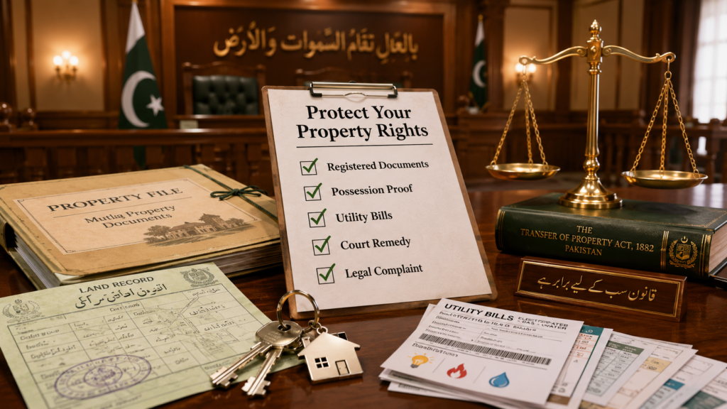 Protect property rights under the Illegal Dispossession Act 2005