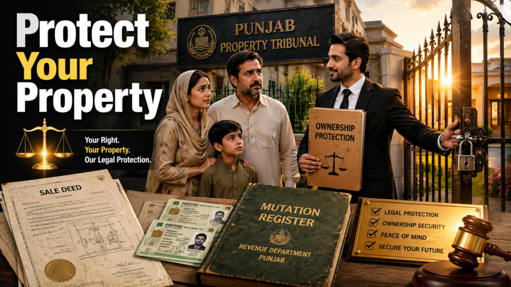Punjab protection of ownership of immovable property law protecting lawful owners