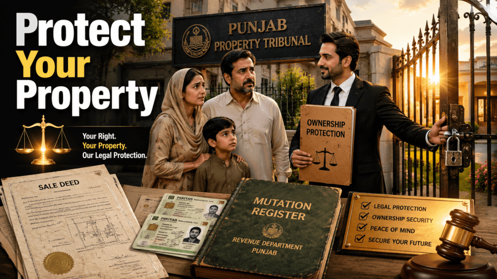 Punjab protection of ownership of immovable property law protecting lawful owners