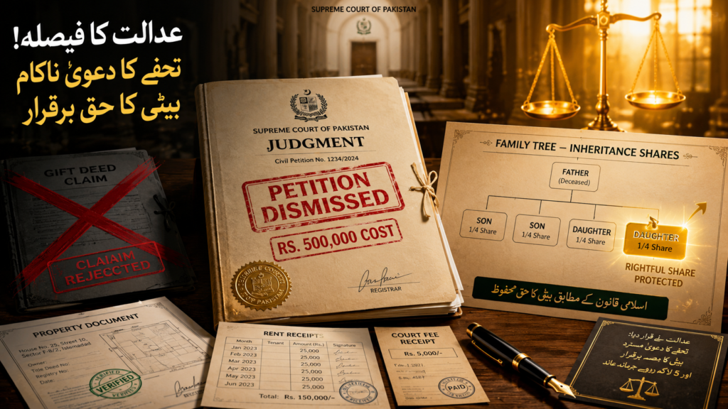 Supreme Court inheritance judgment Pakistan women property rights