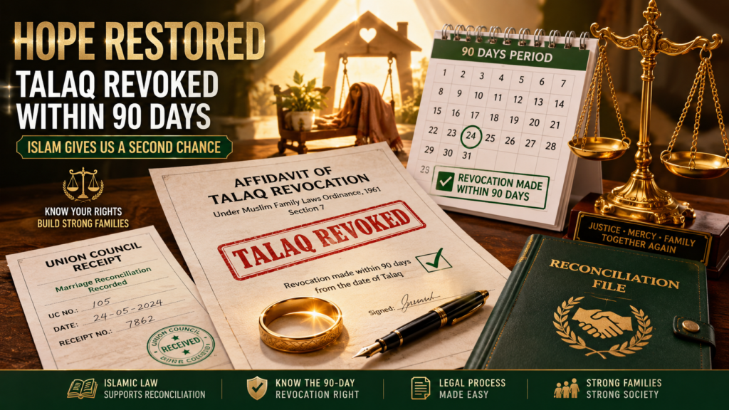 Revocation of Talaq in Divorce Procedure in Pakistan