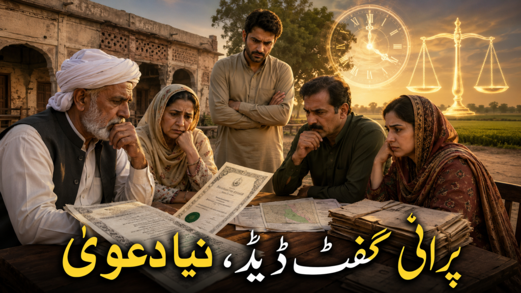 Old gift deed limitation dispute Pakistan Old registered gift deed and limitation dispute in Pakistan
