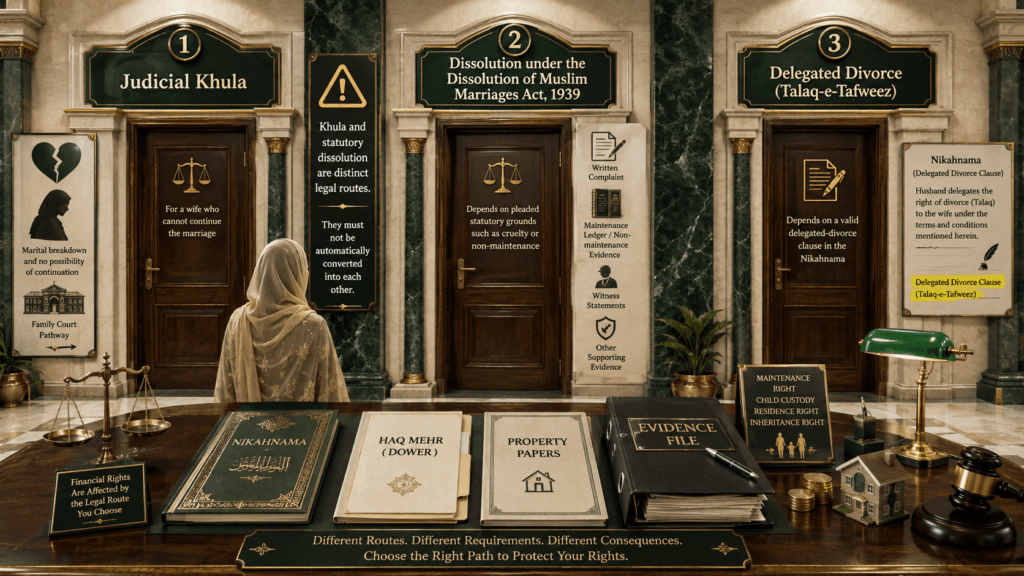 Difference between Khula and statutory dissolution of marriage in Pakistan