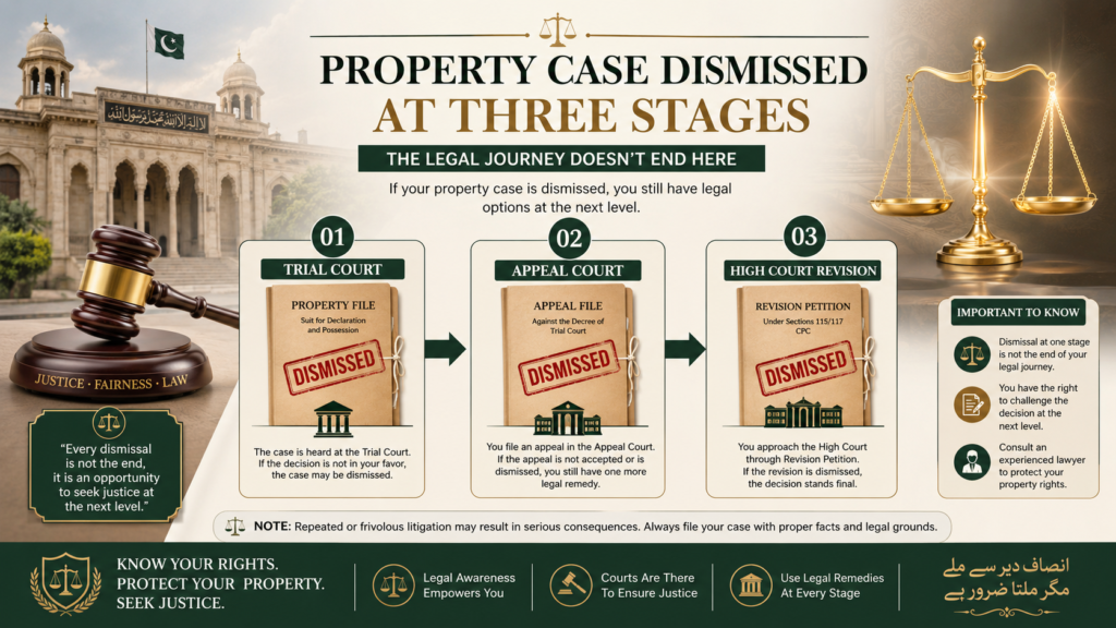 property inheritance revision dismissed by High Court Pakistan