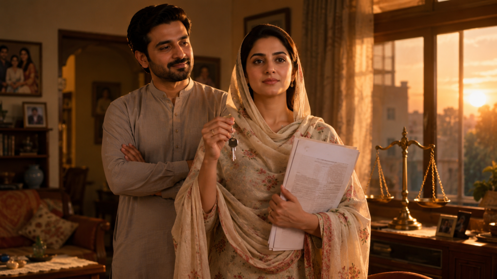 husband continued residence gift for wife pakistan