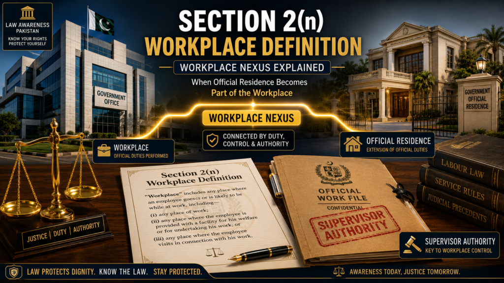 harassment complaint pakistan workplace nexus outside office