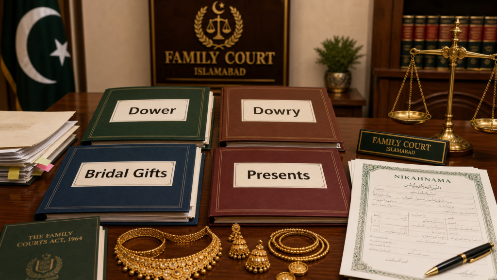 dower dowry bridal gifts and khula law in Pakistan