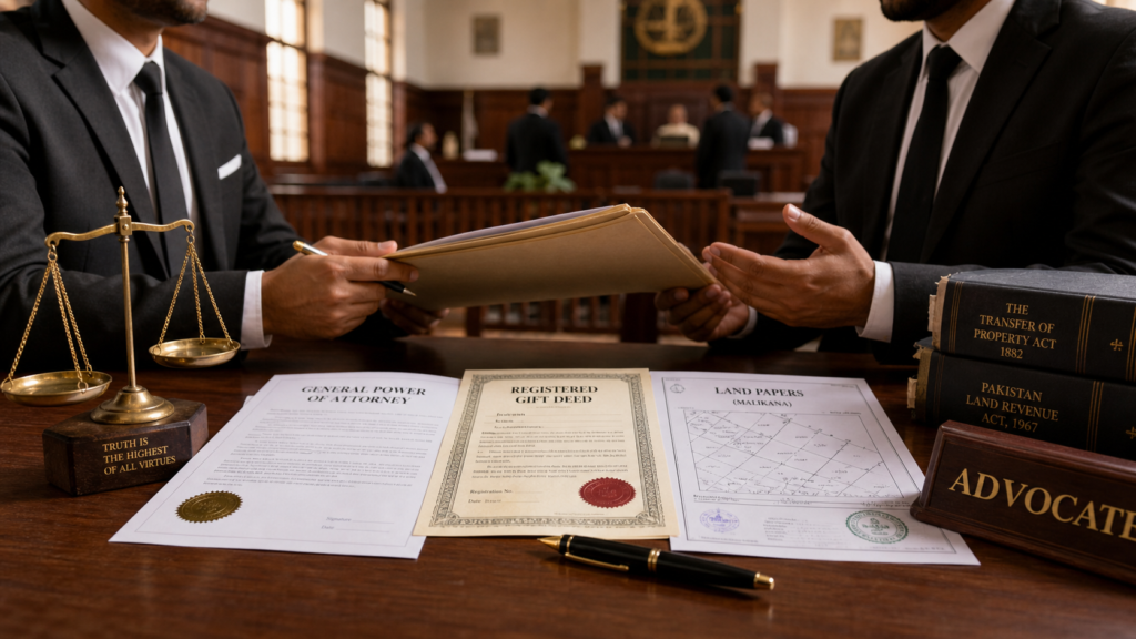 gift deed through power of attorney Supreme Court judgment Pakistan