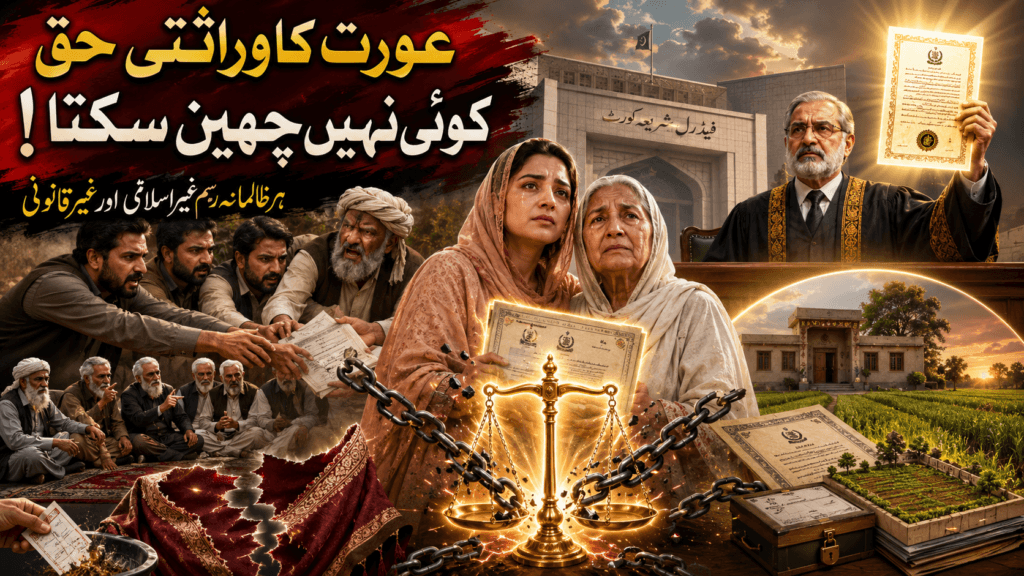 Inheritance Law in Pakistan Protects Women’s Shares Inheritance law in Pakistan protects women from illegal customs