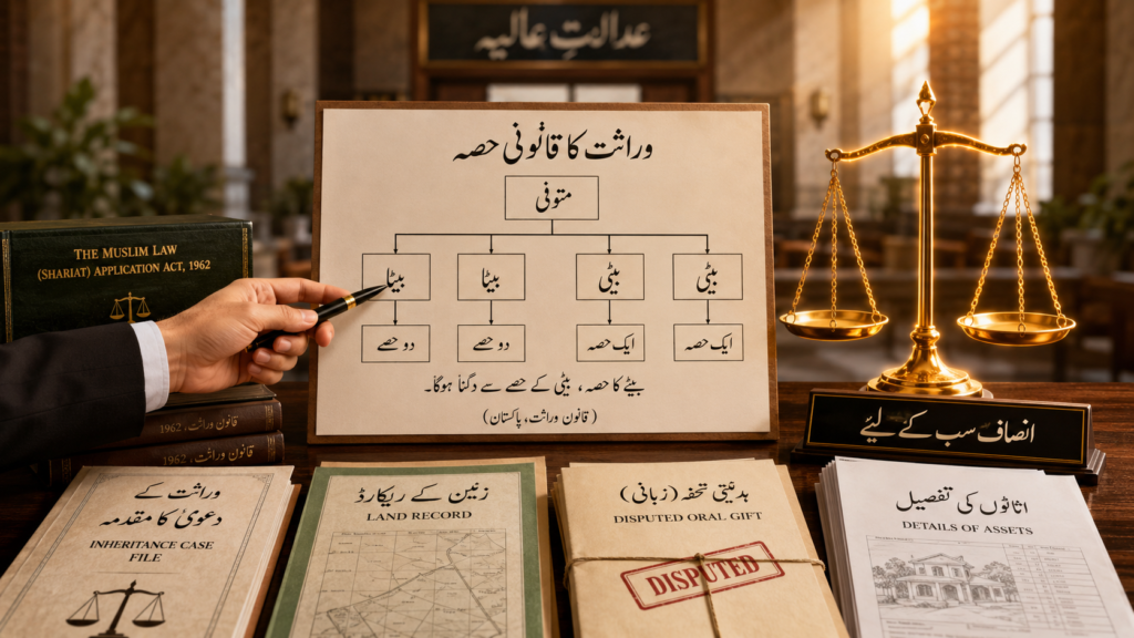 Proof of oral gift in Pakistan in inheritance dispute