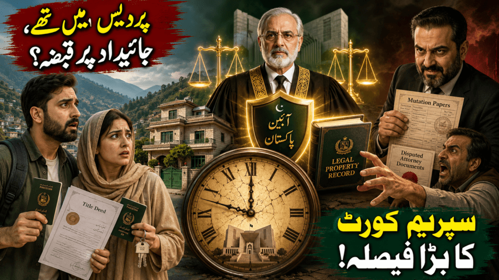 Overseas Pakistani property dispute Supreme Court judgment on property possession